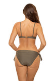 Italian Fabric Two-Piece Swimsuit with Push-Up Effect