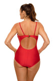 Elegant Padded One-Piece Swimsuit with Adjustable Straps