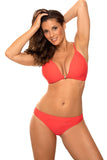 Elegant Strapless Two-Piece Swimsuit with Thong Bottom