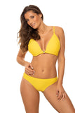 Elegant Heat Embossed Two-Piece Swimsuit Set
