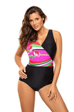 Italian Fabric One-Piece Swimsuit with Tummy Control