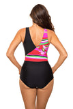 Italian Fabric One-Piece Swimsuit with Tummy Control