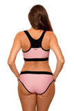 Elegant Two-Piece Swimsuit with Removable Inserts