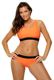 Elegant Two-Piece Swimsuit with Removable Inserts