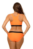 Elegant Two-Piece Swimsuit with Removable Inserts