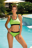 Italian Fabric Two-Piece Swimsuit with Removable Inserts