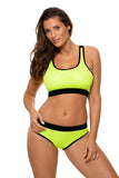 Elegant Two-Piece Swimsuit with Removable Inserts