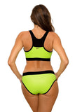 Elegant Two-Piece Swimsuit with Removable Inserts