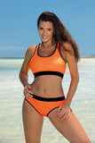 Elegant Two-Piece Swimsuit in Italian Fabric