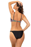 Elegant Two-Piece Italian Fabric Swimsuit with Padded Bra