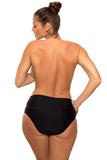 High-Cut Lined Swimwear Panties in Soft Fabric