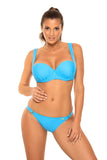 Elegant Two-Piece Swimsuit with Padded Bra and Adjustable Panties