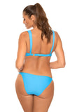 Elegant Two-Piece Swimsuit with Padded Bra and Adjustable Panties
