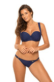 Elegant Two-Piece Swimsuit with Adjustable Features
