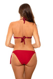 Elegant Two-Piece Swimsuit with Push-Up Bra Design
