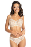 Elegant Embroidered Soft Bra with Lace Detailing