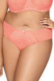 Floral Lace Panties with Bow and Tulle Inserts