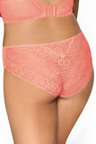 Floral Lace Panties with Bow and Tulle Inserts