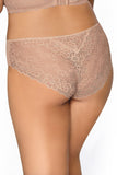 Feminine Floral Lace Panties with Bow and Tulle Inserts