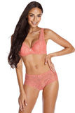 Floral Lace Feminine Shorts with Bow Detail