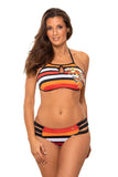 Sporty Two-Piece Swimsuit with Padded Cups and Lining