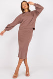 Chic Tracksuit Set: Skirt & Sweatshirt Combo