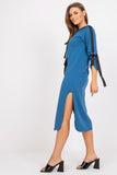 Ladies' Hooded Sweatshirt Dress with Adjustable Sleeves