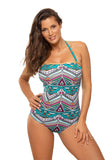 Elegant Italian Fabric One-Piece Swimsuit with Adjustable Straps