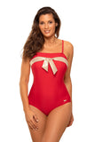 Elegant Italian Fabric One-Piece Swimsuit with Padded Cups