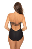 Elegant One-Piece Swimsuit with Adjustable Straps