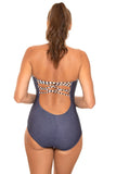 Elegant Adjustable One-Piece Swimsuit in Italian Fabric