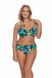 Colorful Floral High-Waisted Microfiber Briefs