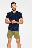 Comfortable Men's Pajama Set with Cactus Print Design
