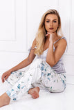 Chic Ladies' Pajamas Set with T-Shirt and Long Pants