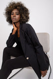 Ladies' Long-Sleeved Button Jacket with Imitation Pockets