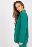 Elegant Long-Sleeved Button Jacket with Imitation Pockets