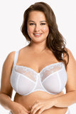 Embroidered Underwired Soft Bra with Adjustable Straps