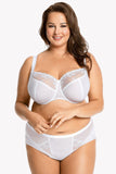 Embroidered Underwired Soft Bra with Adjustable Straps