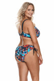 Colorful Floral High-Waisted Microfiber Panties