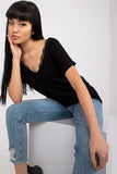 Lace Trim V-Neck Short Sleeve T-Shirt for Any Occasion