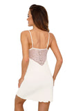 Feminine Lace-Trimmed Nightdress with Adjustable Straps
