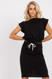 Summer Blouse and Skirt Set with Elastic Band and Tie