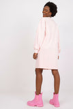 Loose-Fitting Long Sleeve Dress with Front Patch Pockets