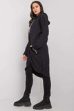 Asymmetrical Hooded Sweatshirt with Zippered Pockets