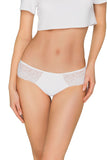 Elegant Lace Construction Panties with Microfiber Panel
