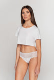 Lace-Trimmed Viscose Briefs for Summer Comfort