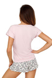 Lovely Pastel Women's Pajamas with Floral Shorts