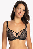 Elegant Lace Cup Bra with Adjustable Straps