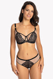Elegant Lace Cup Bra with Adjustable Straps
