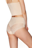 Elegant Lace-Trimmed Women's Panties with Smooth Front